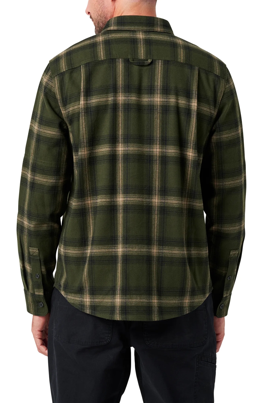 LONG SLEEVE HOMETOWN YARN DYED PLAID FLANNEL SHIRT, image 4