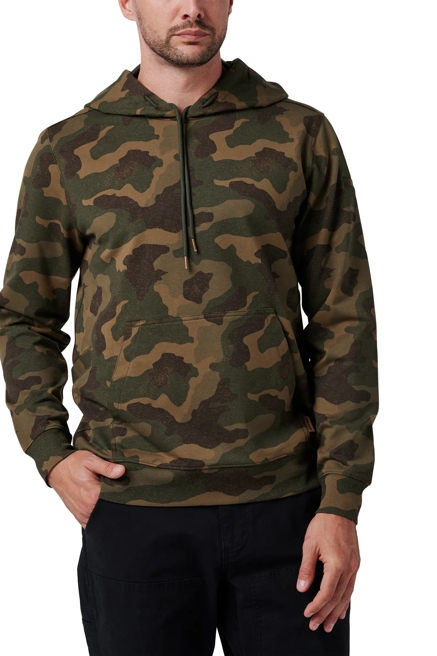 LONG SLEEVE CAMO FRENCH TERRY HOODIE, image 1