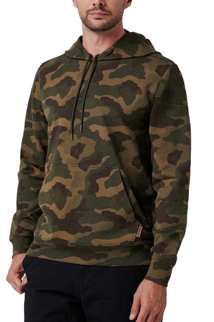 LONG SLEEVE CAMO FRENCH TERRY HOODIE, image 2