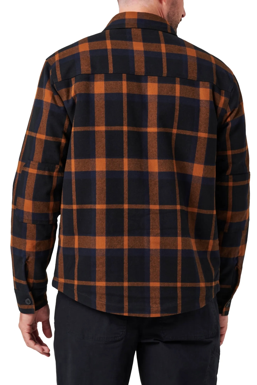 YARN DYED FLANNEL SHIRT JKT W/ SHERPA LINING, image 4