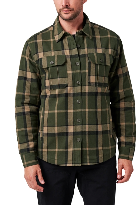 YARN DYED FLANNEL SHIRT JKT W/ SHERPA LINING, image 2