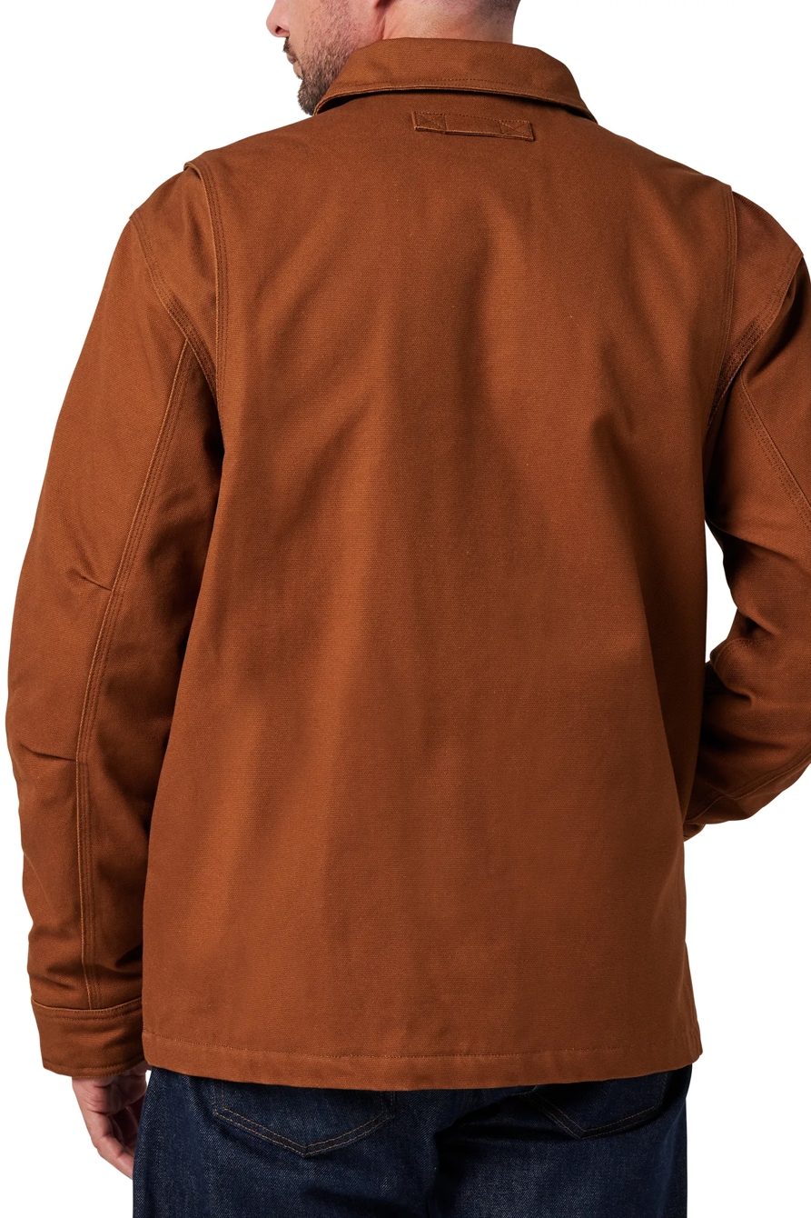 FULL ZIP CANVAS CHORE JACKET W/ QUILTED LINING, image 6