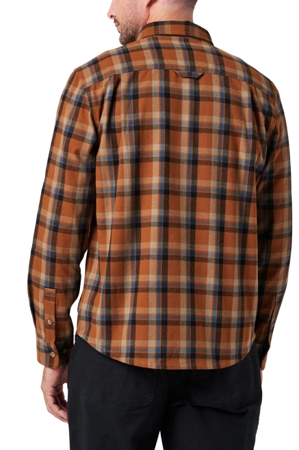 LONG SLEEVE FRAMEWORK YARN DYED PLAID FLANNEL SHIRT, image 2