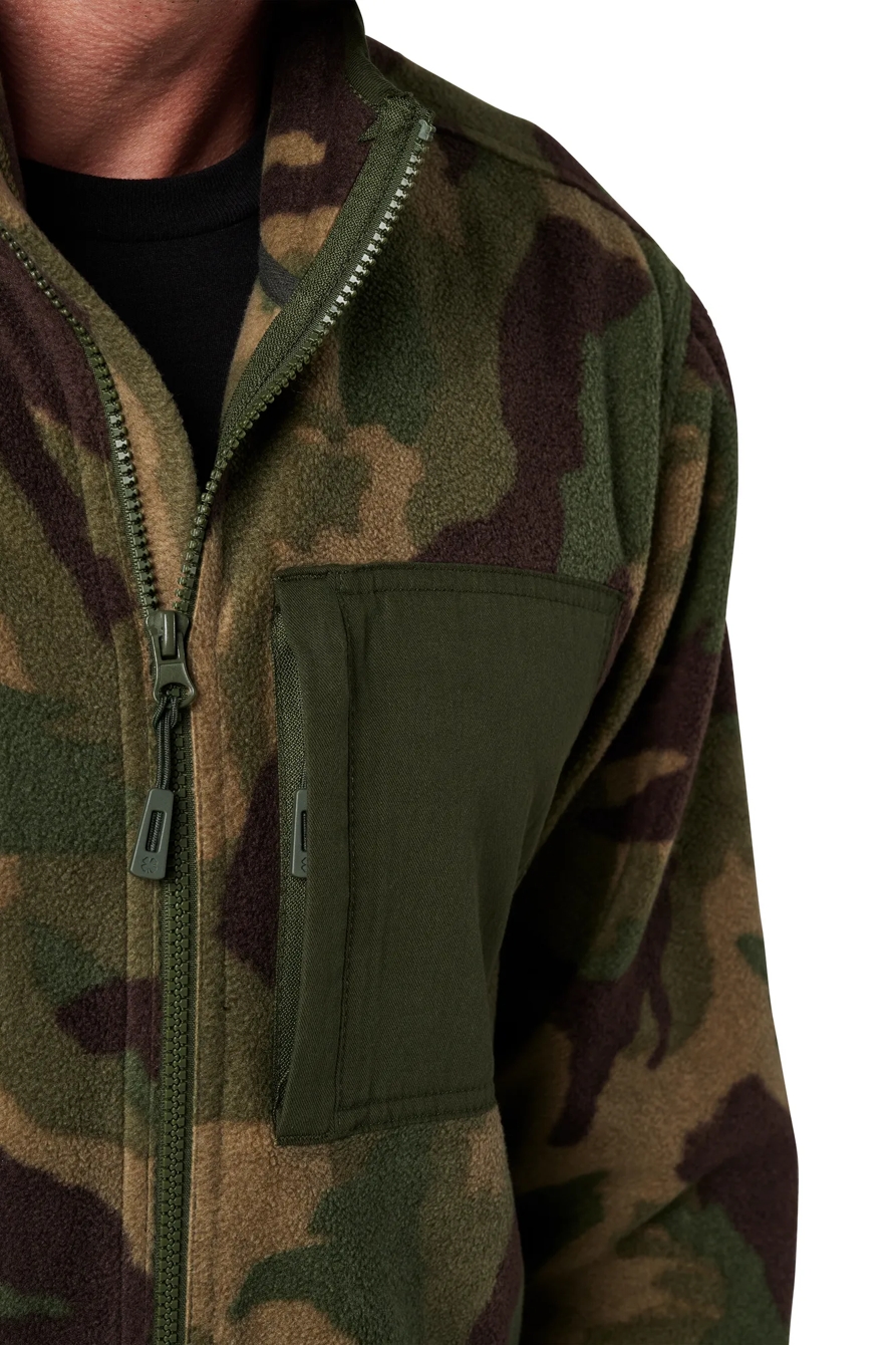 FULL ZIP CAMO POLAR FLEECE JACKET, image 2
