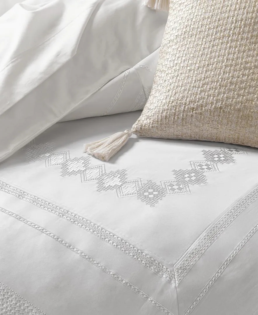 STITCHED DIAMOND FULL/QUEEN COMFORTER SET, image 2