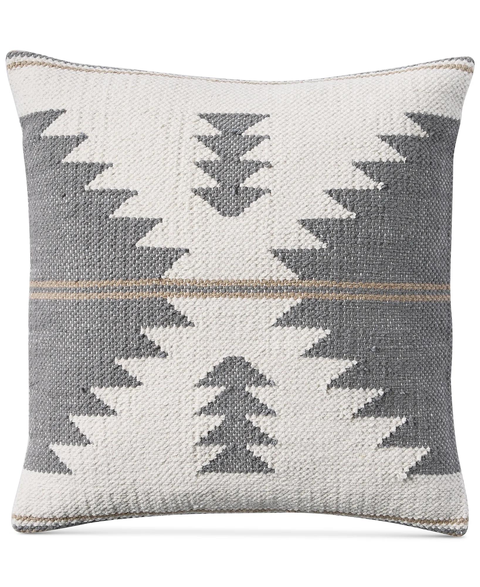 18X18 GREY KILIM DECORATIVE PILLOW, image 1