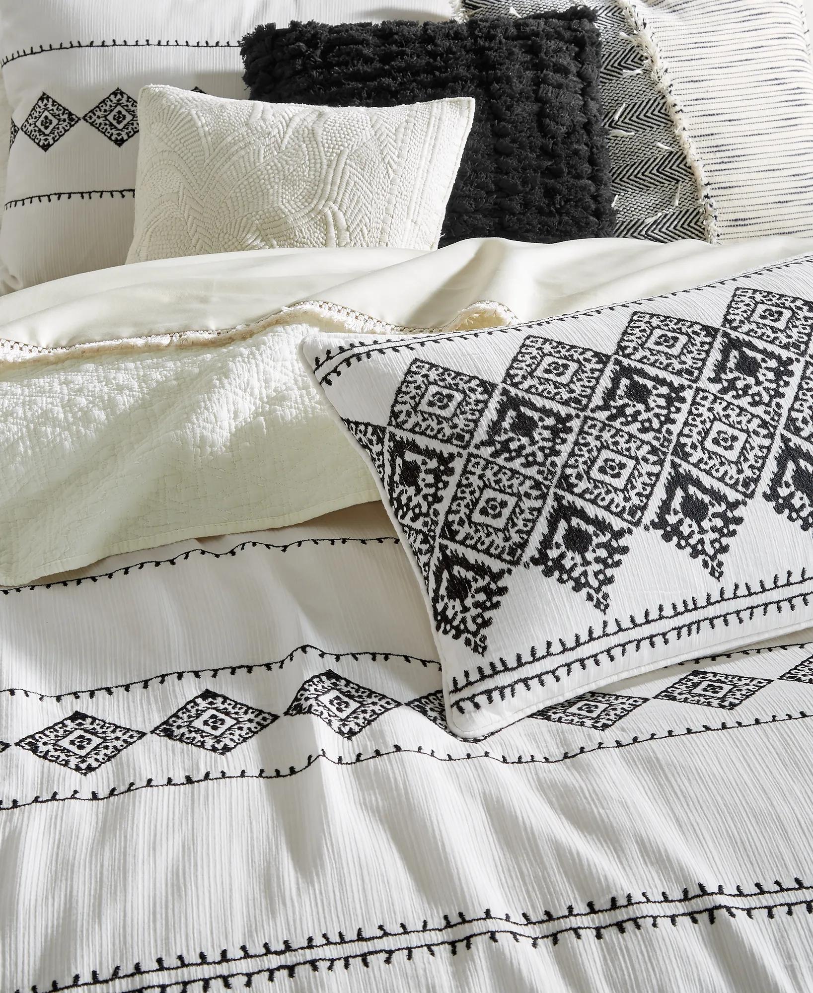 EMBROIDERED IKAT COMFORTER  SET, image 2
