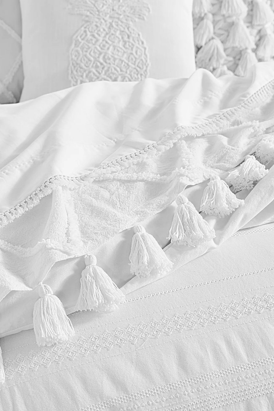 STRIPE EMBROIDERED DUVET SET, image 2