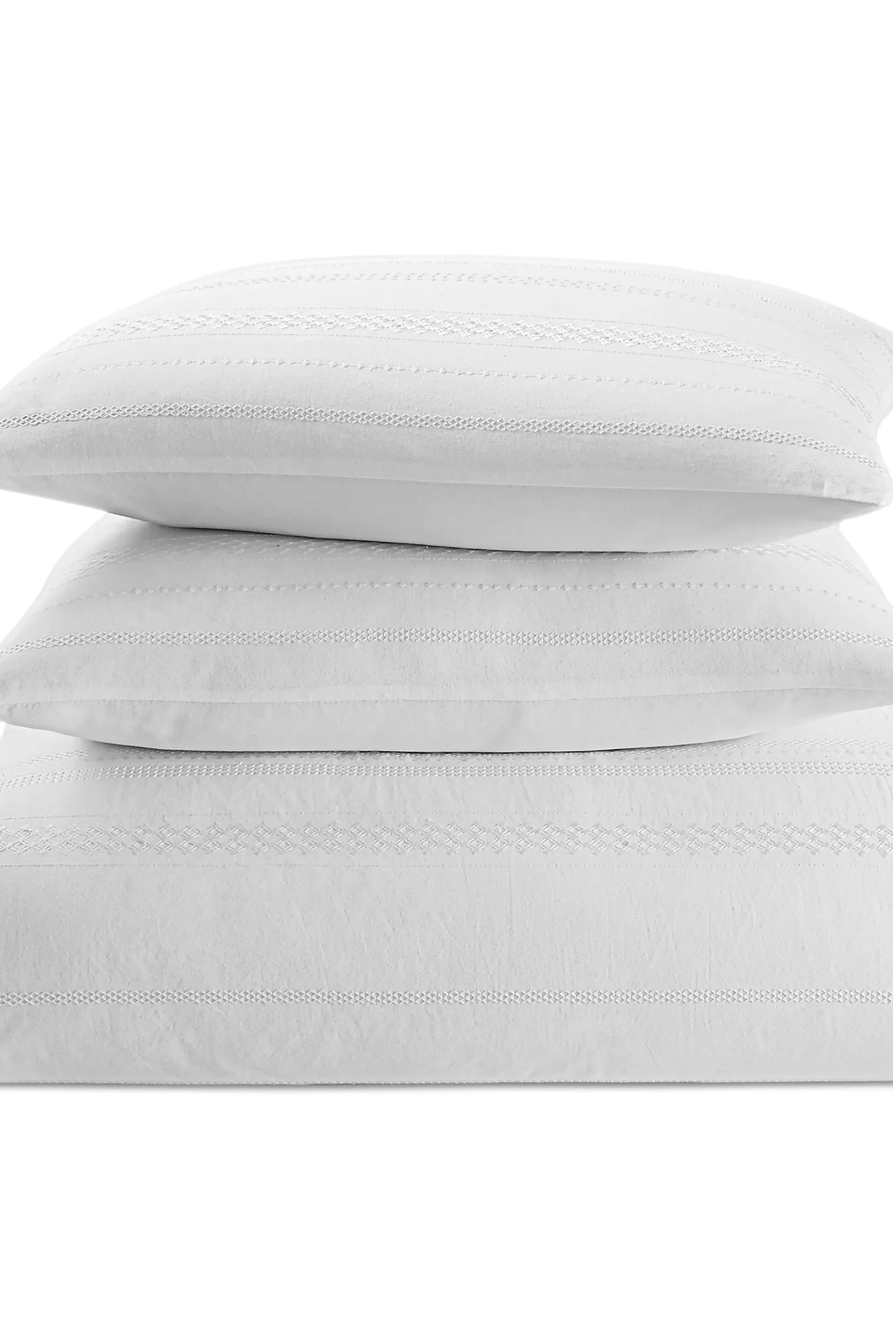 STRIPE EMBROIDERED DUVET SET, image 3