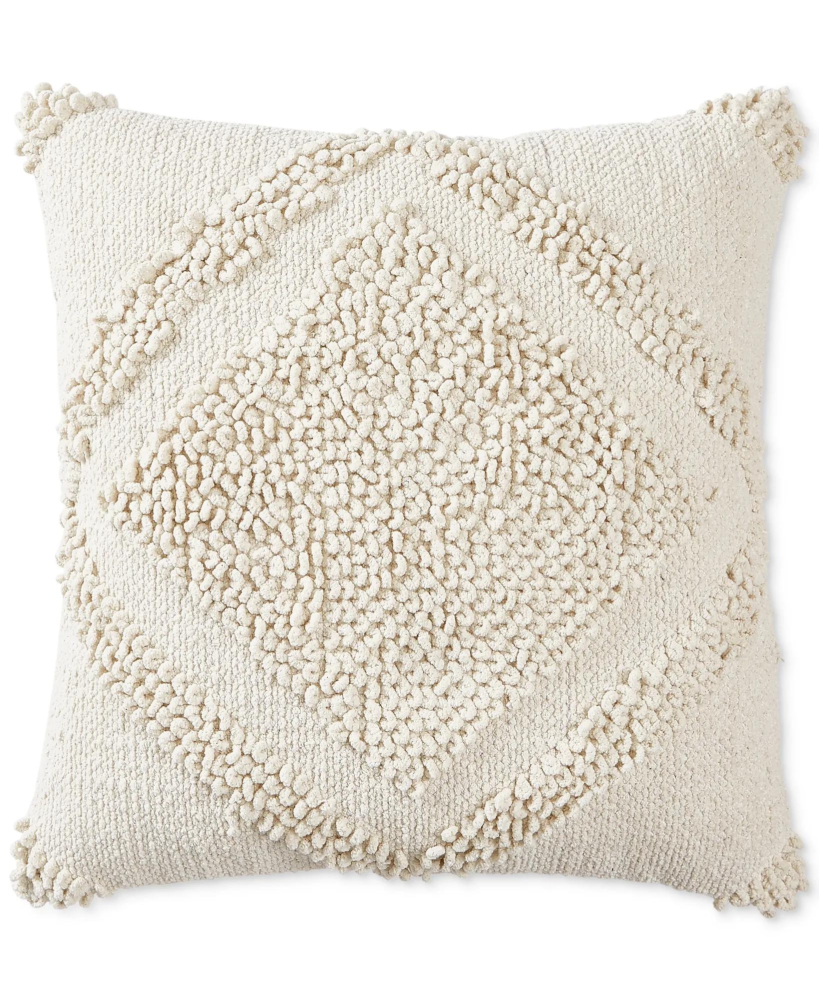 22X22 LOOP DIAMOND DECORATIVE PILLOW, image 1