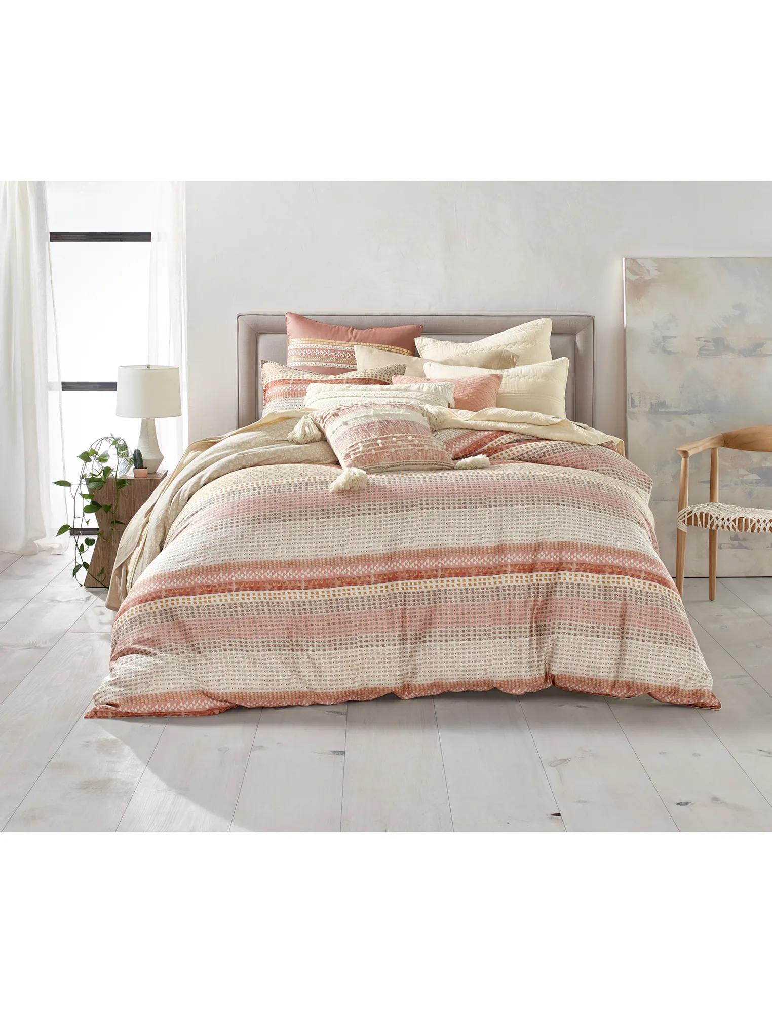 WOOD BLOCK STRIPE COMFORTER SET, image 2