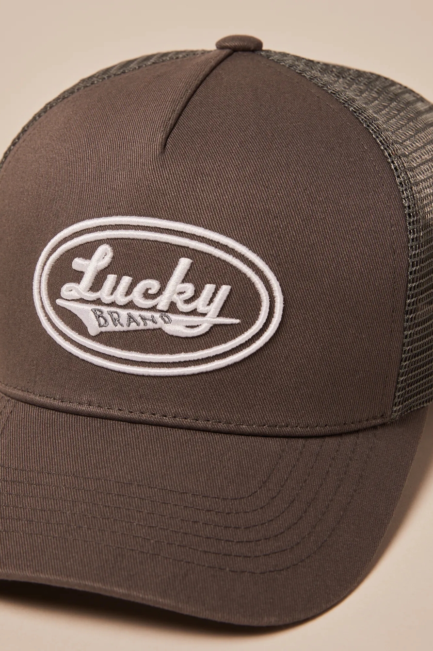 LUCKY VINTAGE EMBROIDERED TRUCKER, image 3