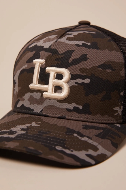 LOGO CAMO TRUCKER HAT, image 3
