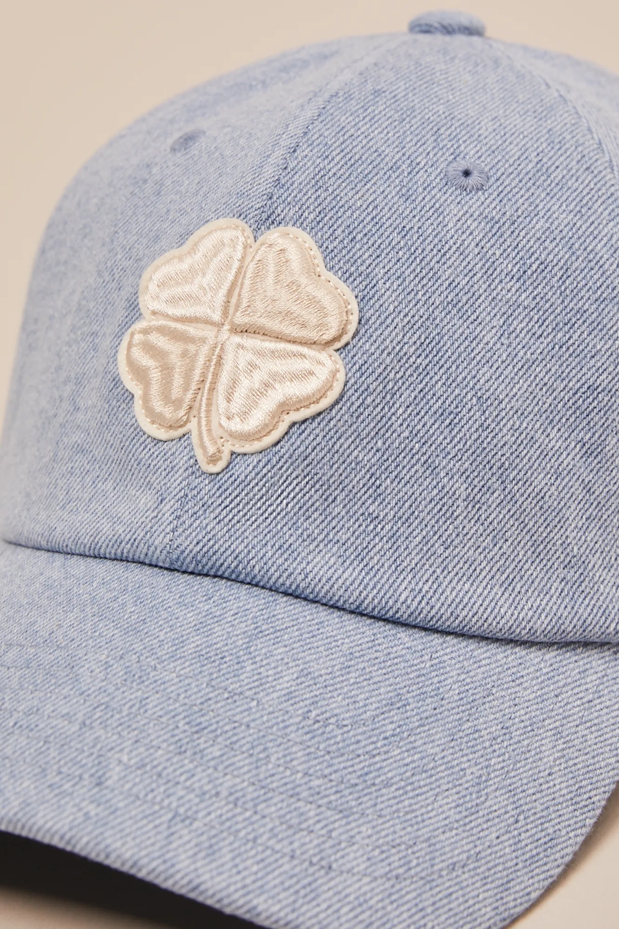 CLOVER DENIM BASEBALL CAP, image 3