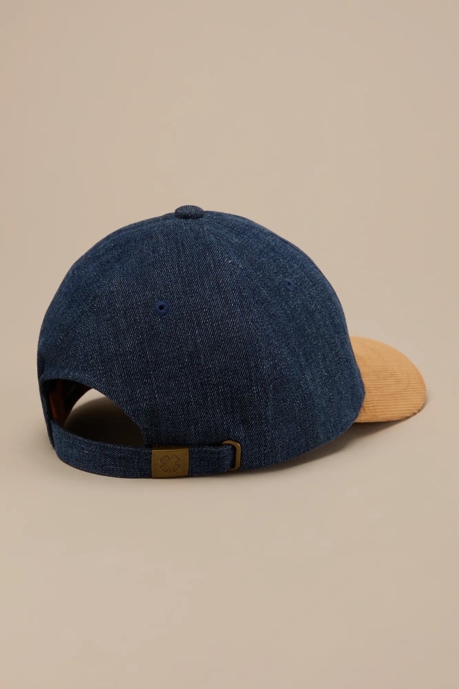 DENIM/CORDOROY CLOVER CAP, image 2