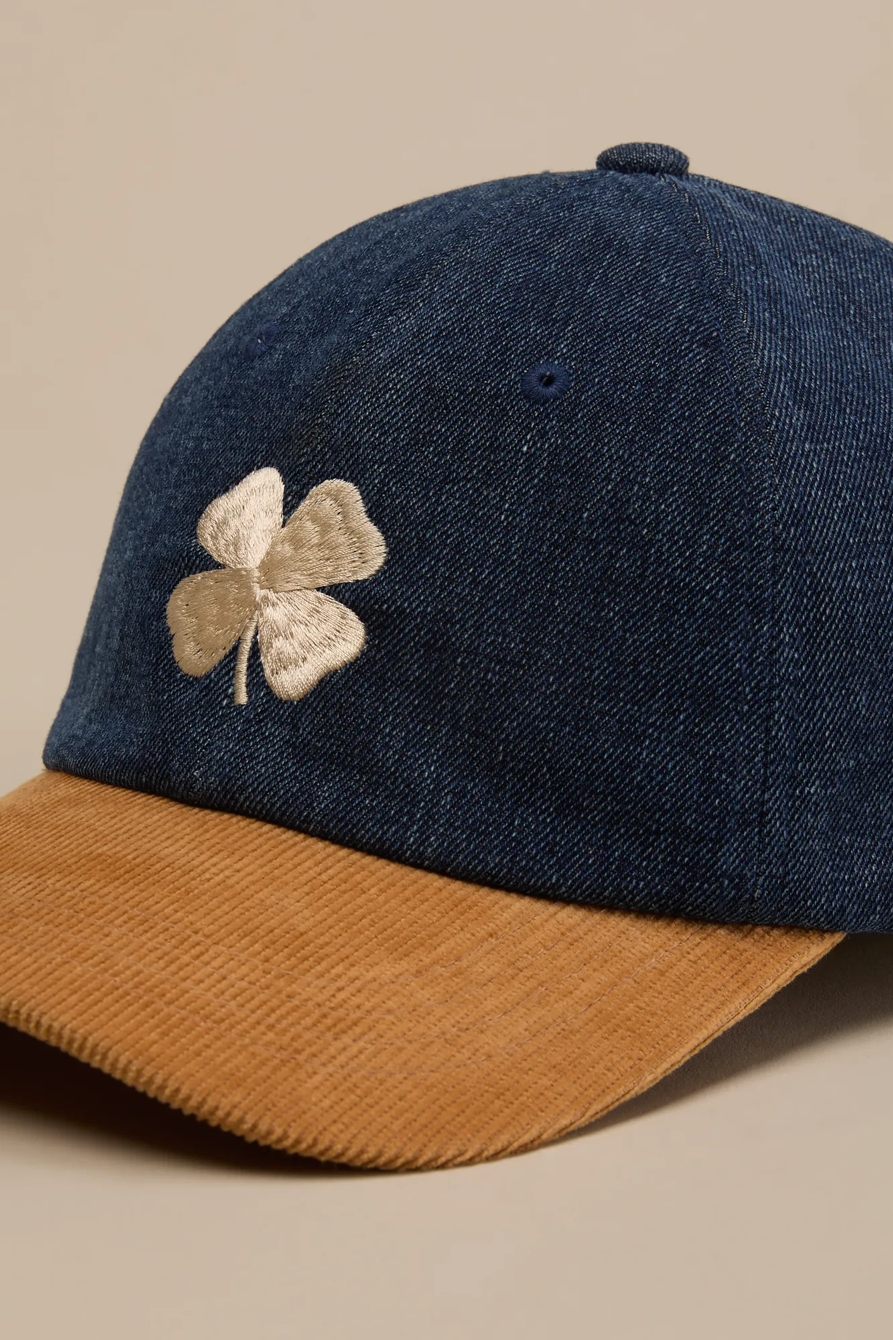 DENIM/CORDOROY CLOVER CAP, image 3