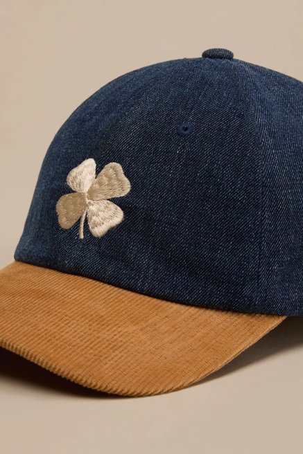 DENIM & CORDUROY CLOVER CAP, image 3
