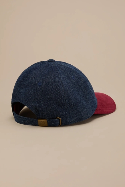 VINTAGE PATCH DENIM AND CORDUROY CAP, image 2