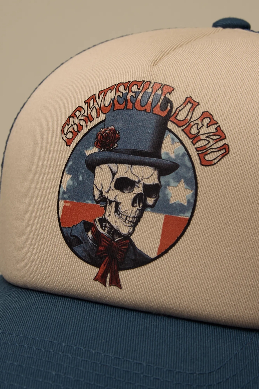 GRATEFUL DEAD SKULL TRUCKER HAT, image 2