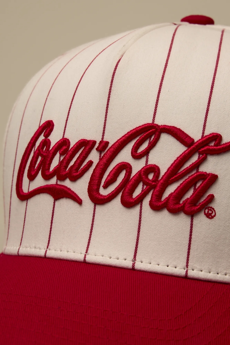 PINSTRIPE COCA COLA BASEBALL HAT, image 2