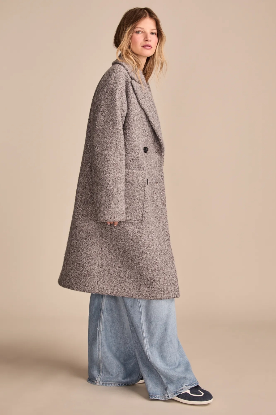 DOUBLE BREASTED BOUCLE COAT, image 4