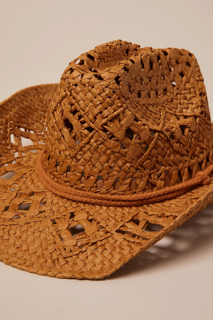 RAFFIA COWBOY STRAP HAT, image 3