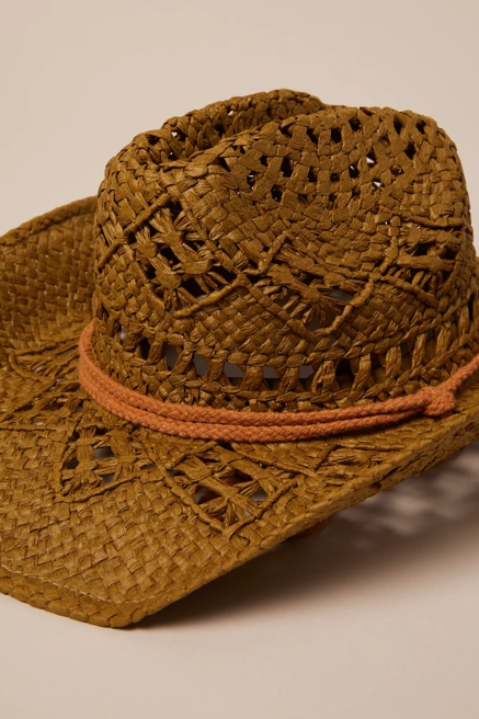 RAFFIA COWBOY STRAP HAT, image 3