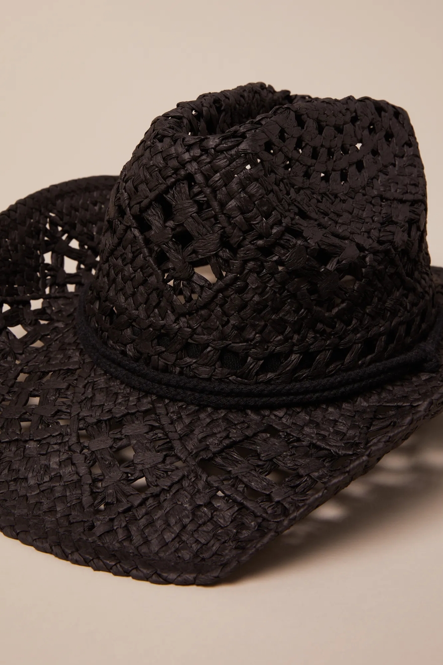 RAFFIA COWBOY STRAP HAT, image 3
