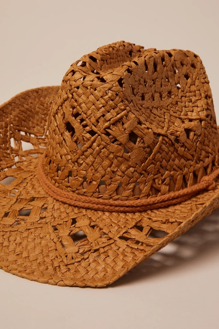 RAFFIA COWBOY STRAP HAT, image 3