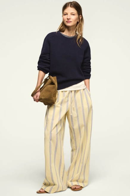 COTTON STRIPE PANTS, image 1