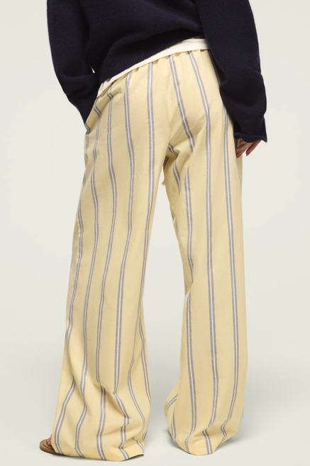 COTTON STRIPE PANTS, image 3