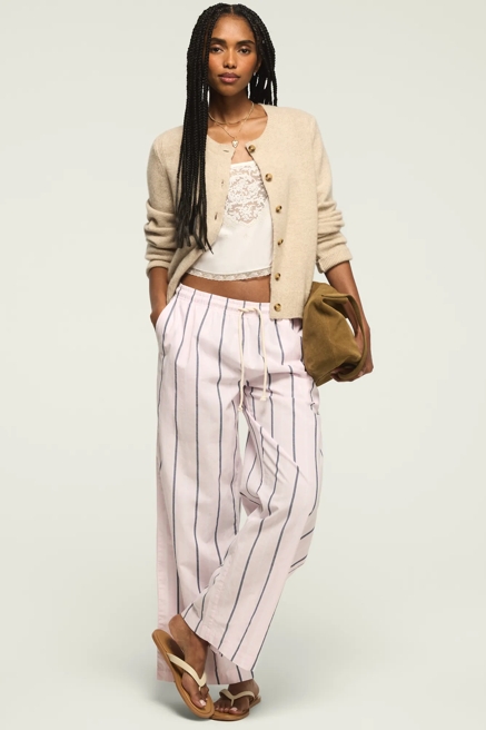 COTTON STRIPE PANTS, image 1