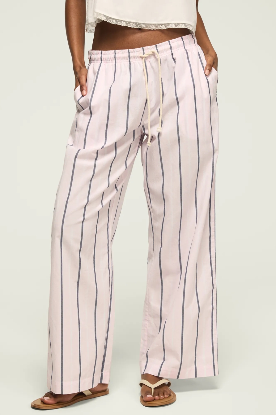 COTTON STRIPE PANTS, image 2