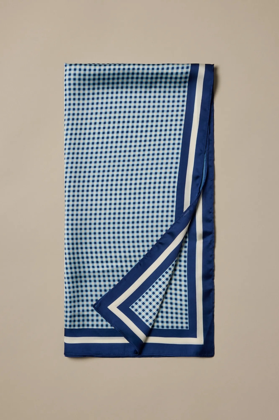 SILKY GINGHAM SCARF, image 2