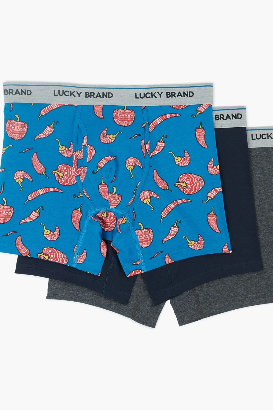 HOT PEPPER MULTI 3 PACK BOXERS, image 1
