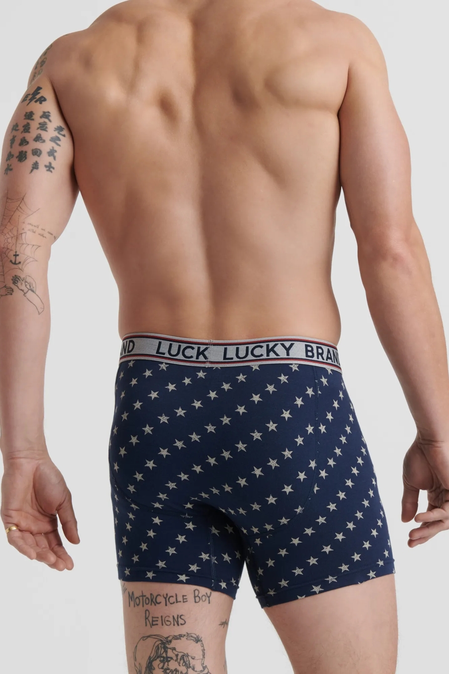 AMERICANA STARS PRINTED 3 PACK BOXERS, image 3