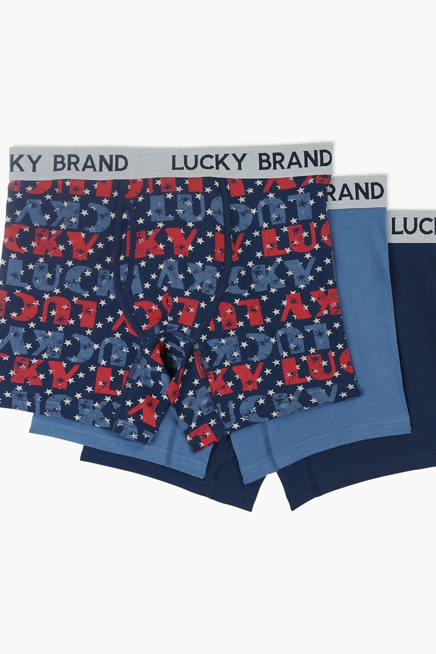 LUCKY BRANDED AMERICANA 3 PACK BOXERS, image 1