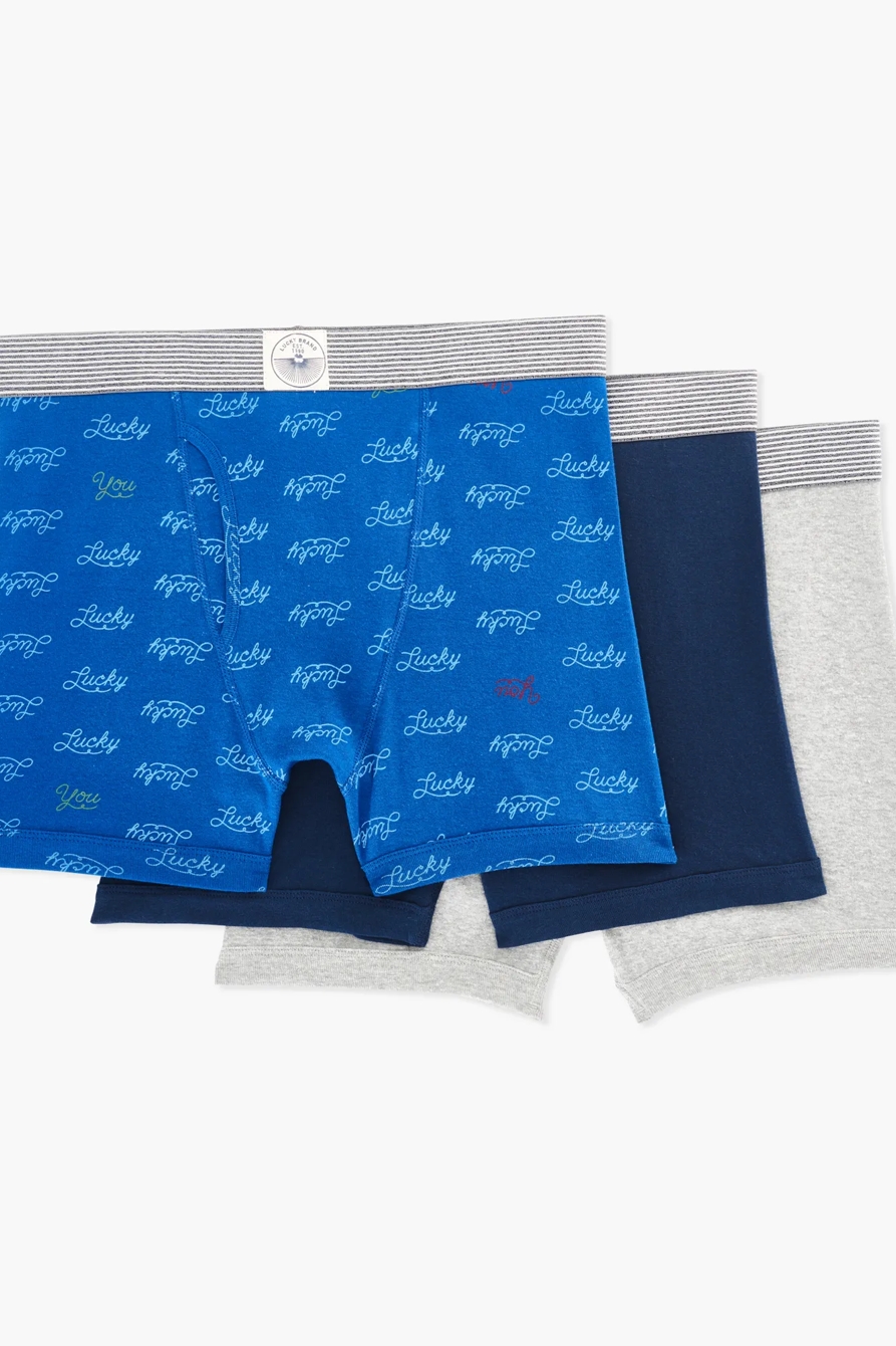 LUCKY BRANDED MULTI 3 PACK BOXERS, image 1