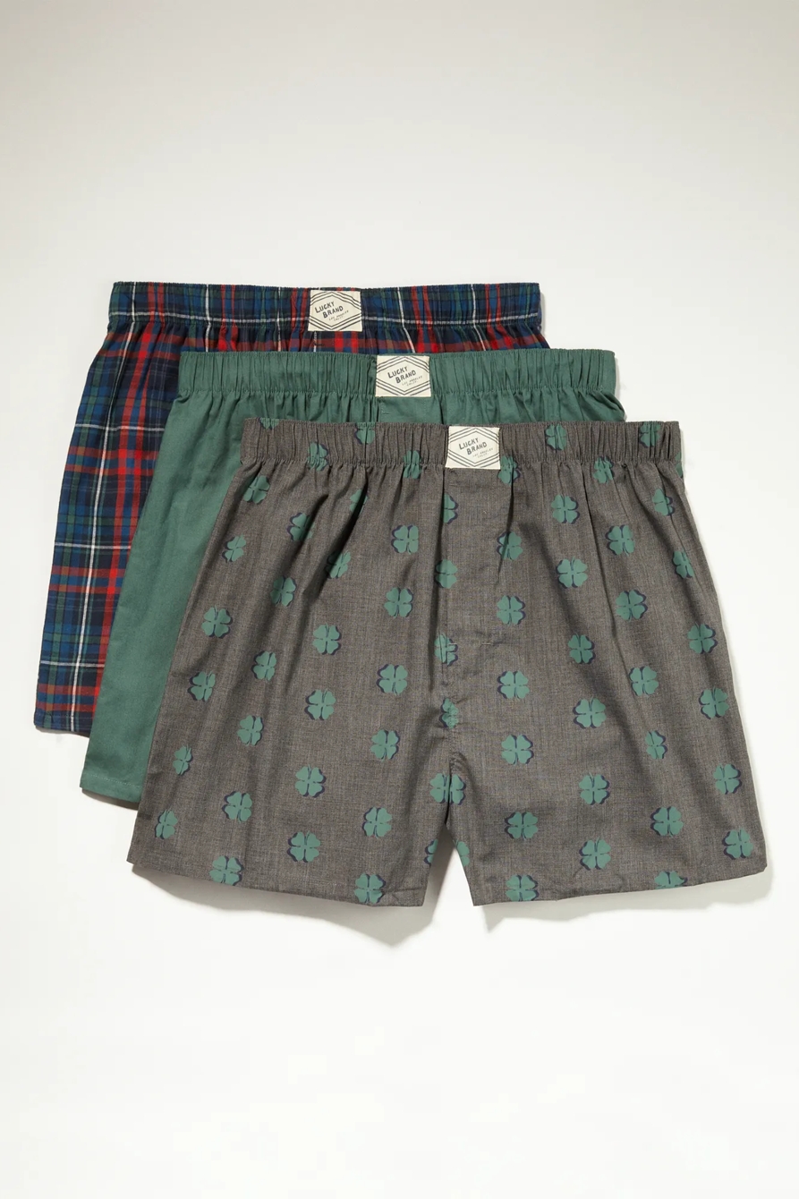 3 PACK WOVEN BOXER, image 1