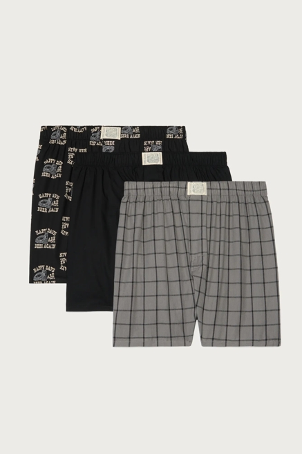 3 PACK WOVEN BOXER, image 1