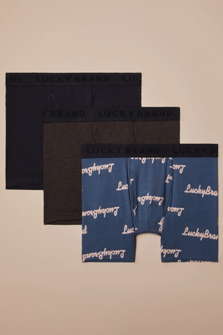 3 PACK STRETCH BOXER BRIEFS, image 1