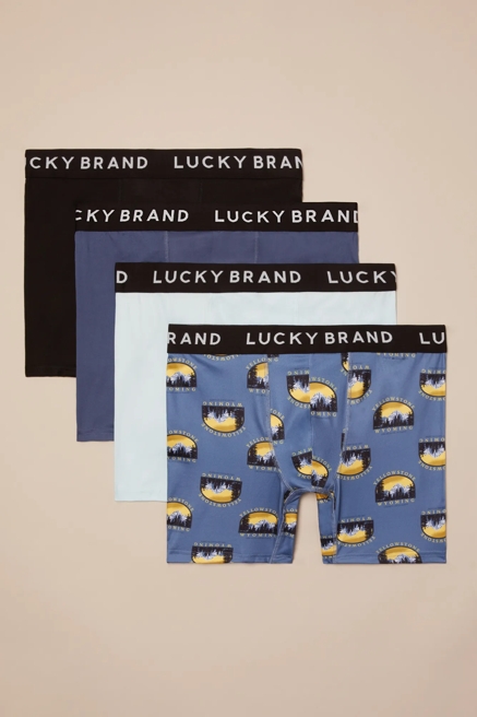 4 PACK ESSENTIAL SOFT BOXER BRIEFS, image 1