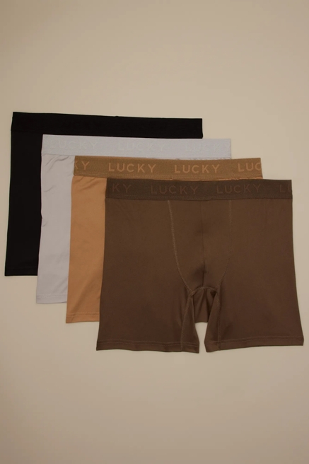 4 PACK SOFT BOXER BRIEFS, image 1