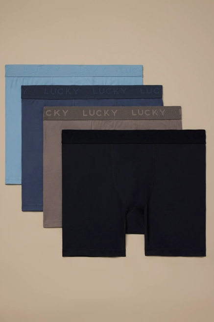 4 PACK ESSENTIAL SOFT BOXER BRIEFS, image 1