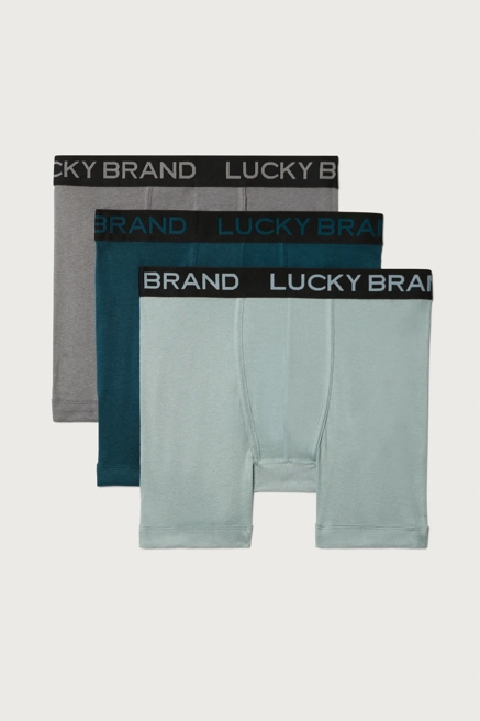 3 PACK COTTON VISCOSE BOXER BRIEFS, image 1