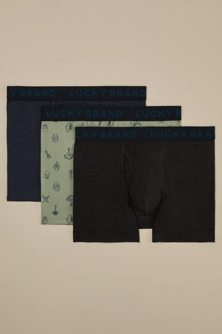 3 PACK STRETCH BOXER BRIEFS, image 1