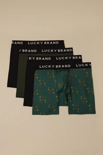 4 PACK ESSENTIAL SOFT BOXER BRIEFS, image 1