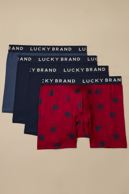 4 PACK ESSENTIAL SOFT BOXER BRIEFS, image 1