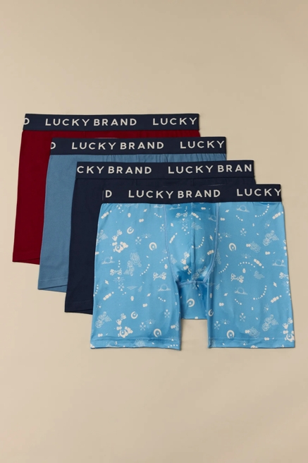 4 PACK ESSENTIAL SOFT BOXER BRIEFS, image 1