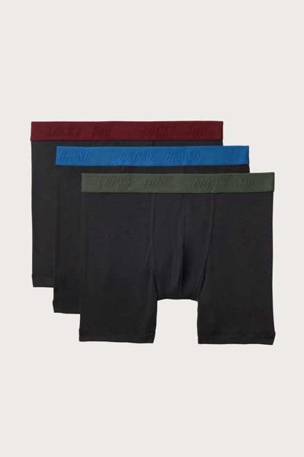3 PACK COTTON VISCOSE BOXER BRIEFS, image 1